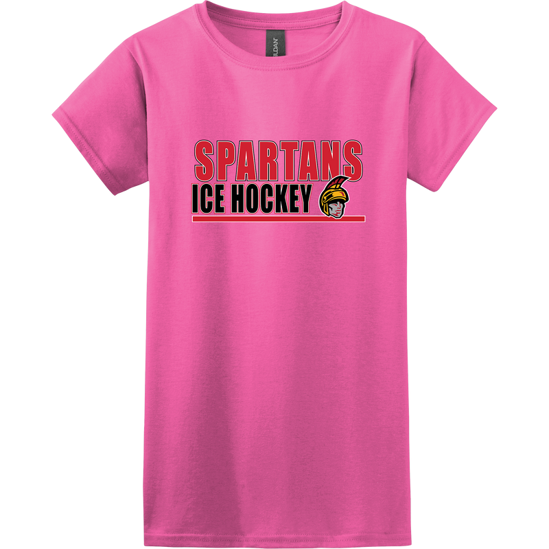 Seacoast Spartans (Ice Hockey) Softstyle Ladies' T-Shirt
