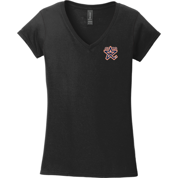NY Stars Softstyle Ladies Fit V-Neck T-Shirt