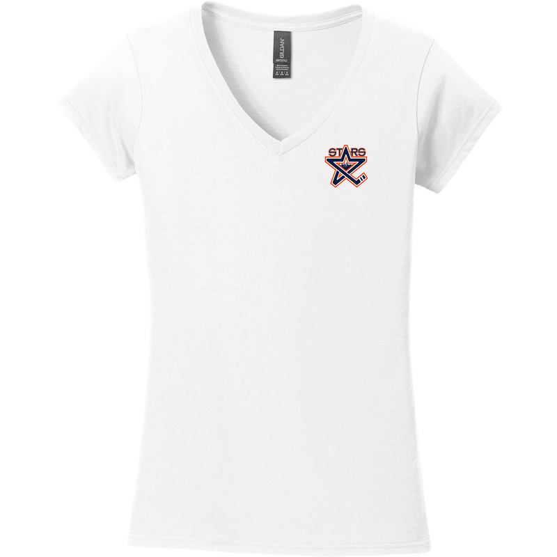 NY Stars Softstyle Ladies Fit V-Neck T-Shirt