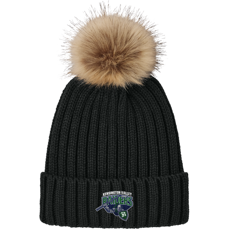 Kensington Valley Raiders Faux Fur Pom Beanie