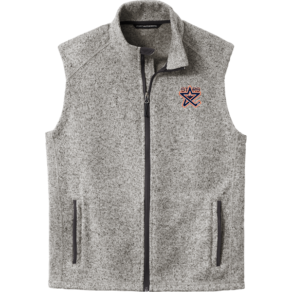 NY Stars Sweater Fleece Vest