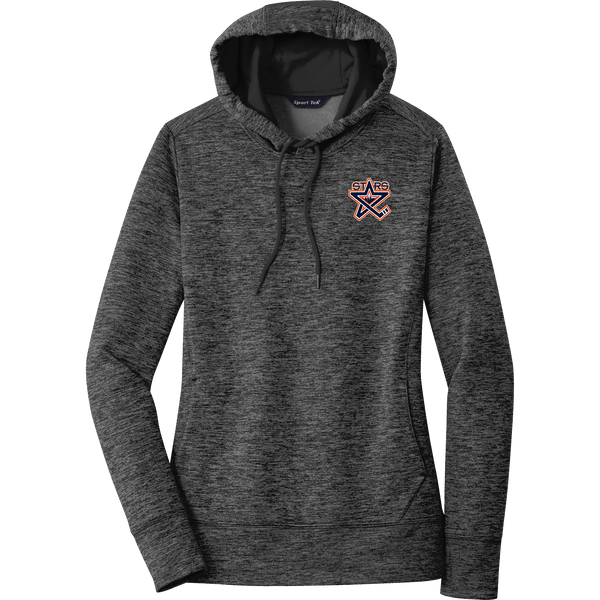 NY Stars Ladies PosiCharge Electric Heather Fleece Hooded Pullover