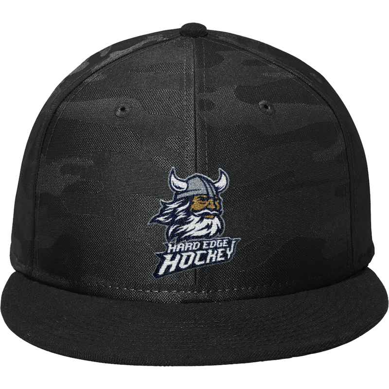 Hard Edge Hockey New Era Camo Flat Bill Snapback Cap