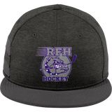 Rumson-Fair Haven New Era Shadow Heather Striped Flat Bill Snapback Cap