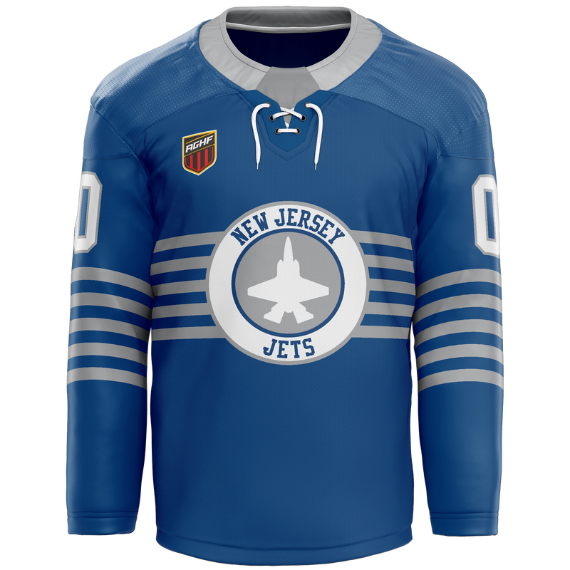 AGHF NJ Jets Youth Player Hybrid Jersey