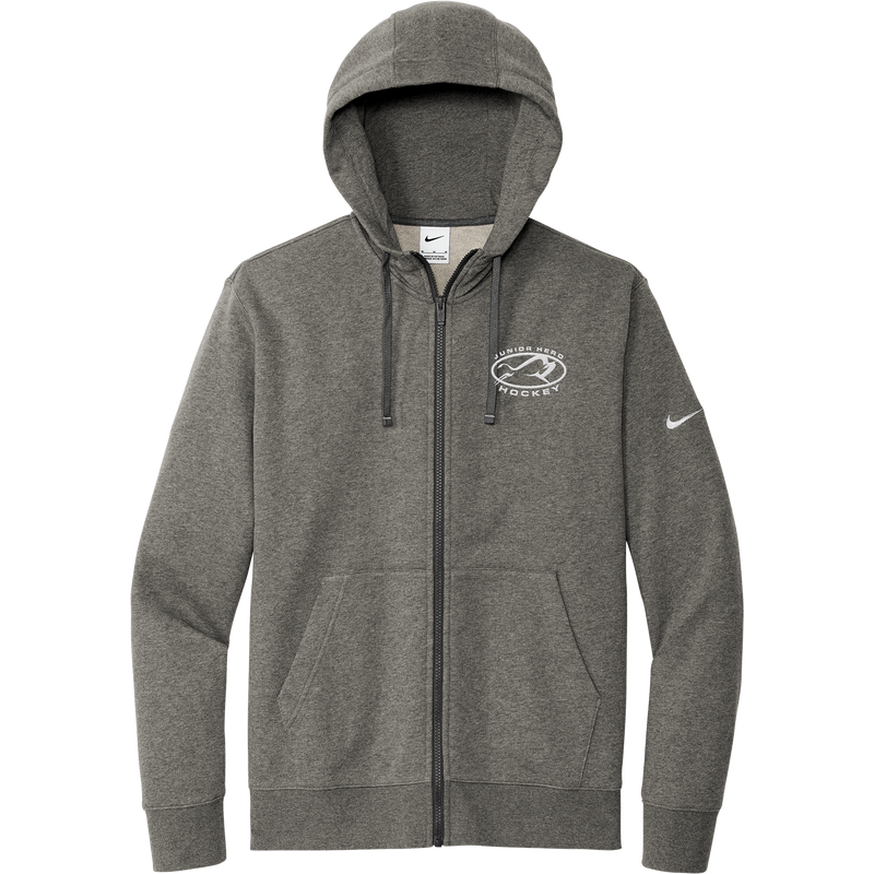 Jr. Herd Nike Club Fleece Sleeve Swoosh Full-Zip Hoodie