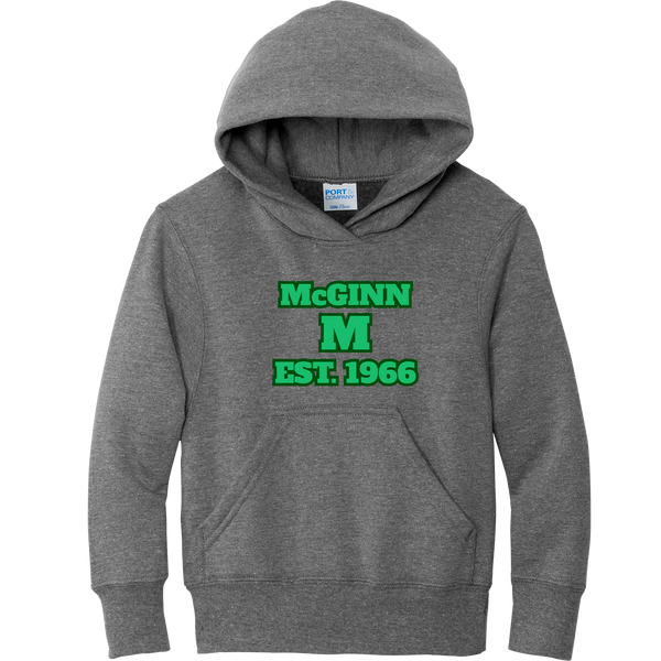 McGinn Elementary Youth 'Varsity Block' Core Fleece Pullover Hooded Sweatshirt
